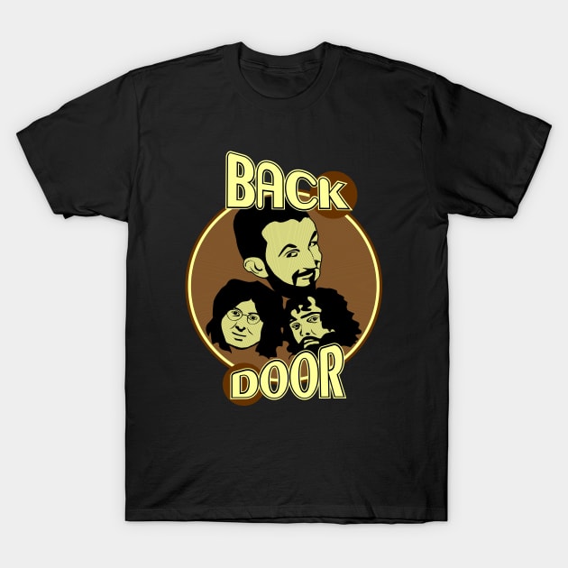 Back Door band (jazz fusion trio) T-Shirt by Simmerika